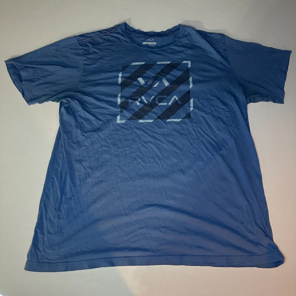 RVCA Graphic T-Shirt Men's XXL Big & Tall Regular Fit Standard Wash, Blue